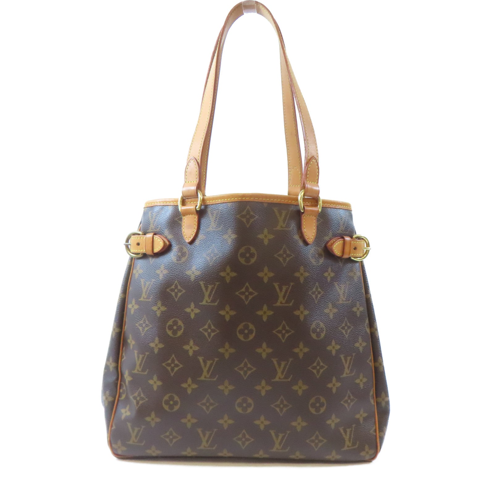 LOUIS VUITTON 【激減優惠】Monogram Batignolles金扣肩背袋棕色