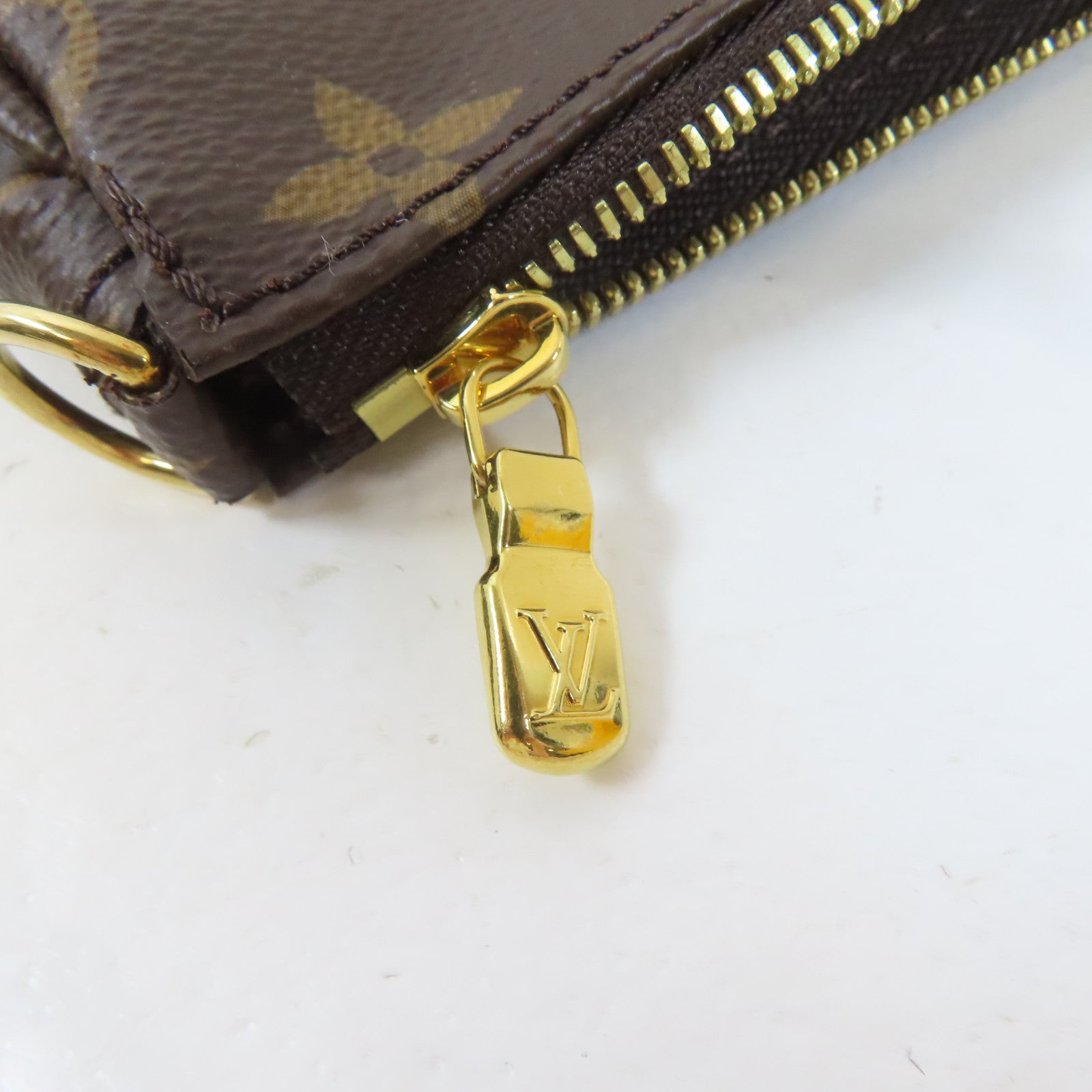 LOUIS VUITTON Monogram Multi Pochette金扣手挽肩背兩用袋啡色