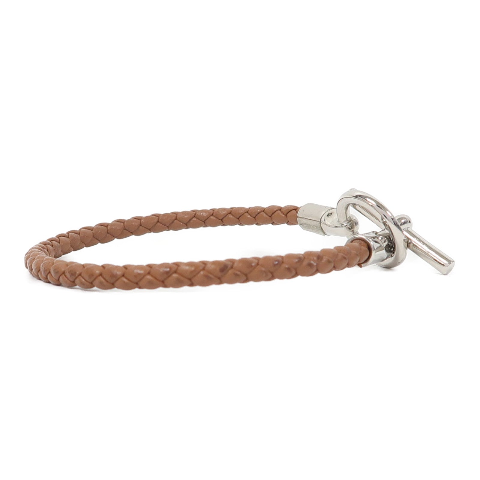 HERMES 牛皮皮革Glenan Bracelet手鏈啡色