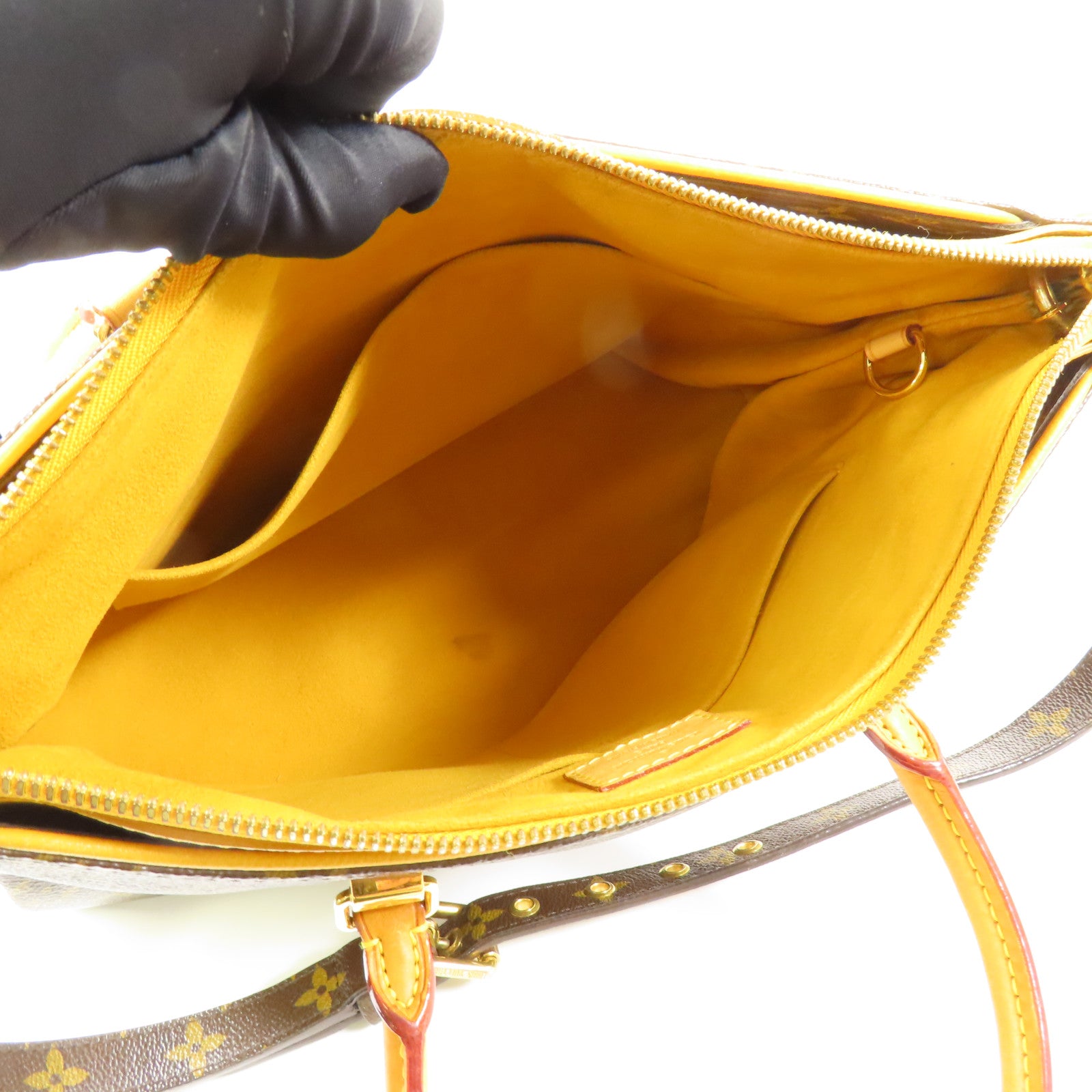 LOUIS VUITTON LV GHW Pallas MM 2 Way Shoulder Bag M40906 Monogram Brown