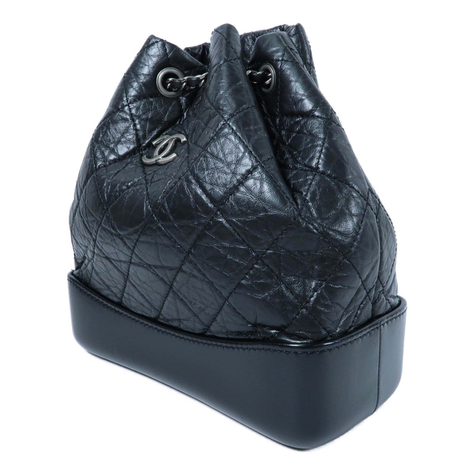 CHANEL 牛皮皮革Gabrielle Backpack鏈帶背包