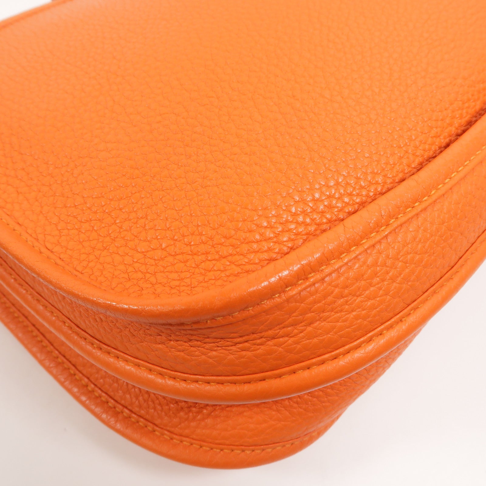 HERMES Clemence皮革Evelyne PM肩背袋Feu