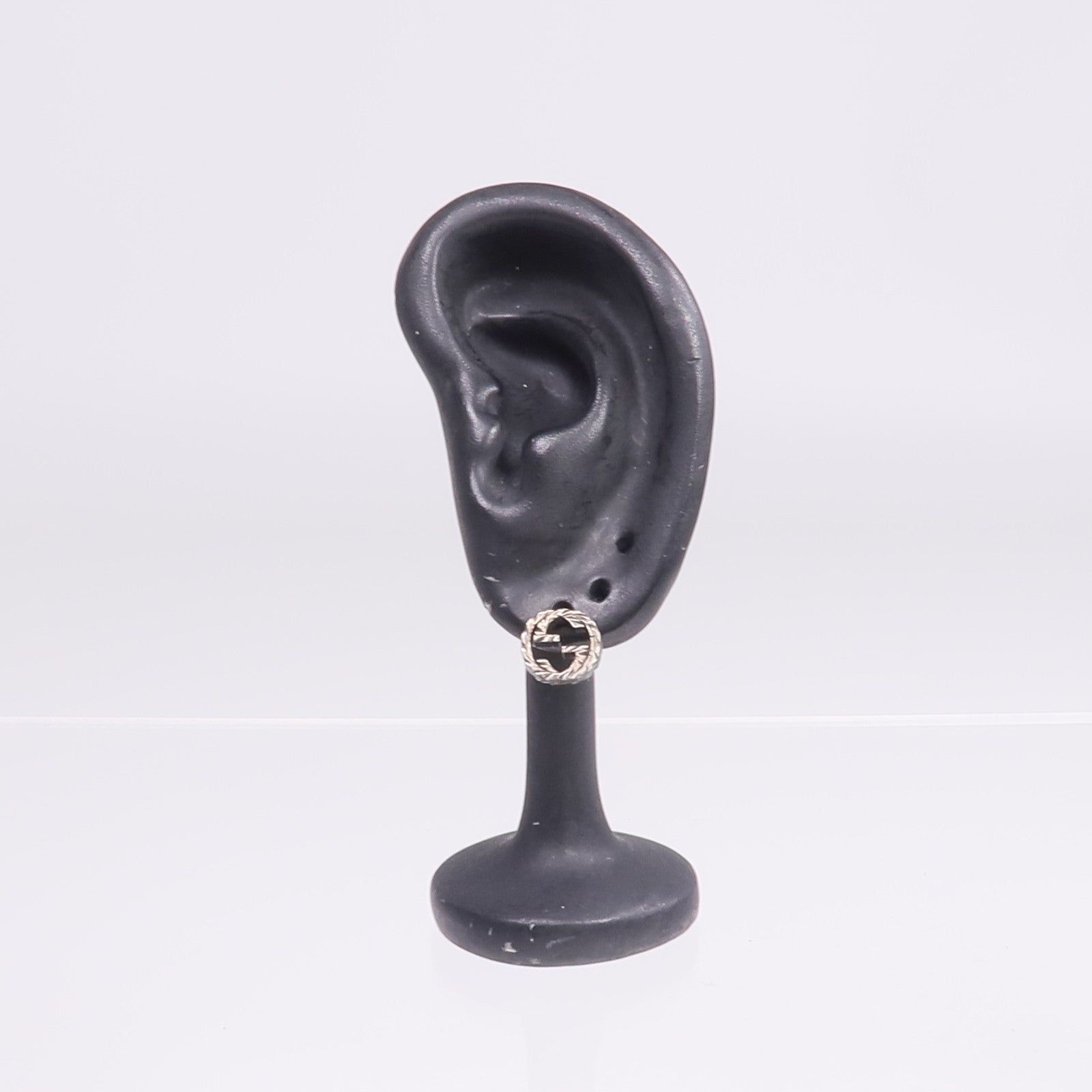 GUCCI 925純銀Interlocking Earrings耳環