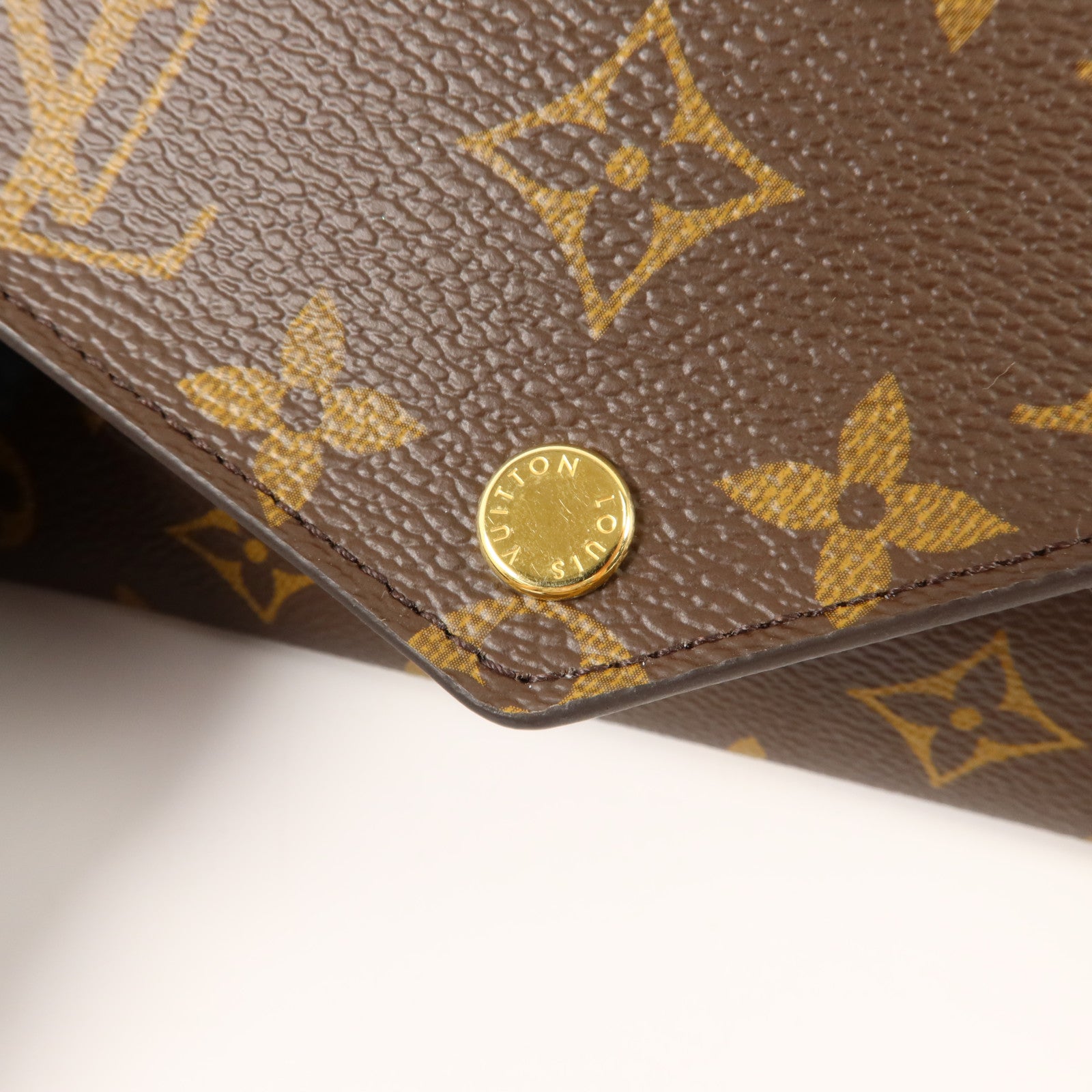LOUIS VUITTON Monogram Portefeuille Jeanne金扣長錢包