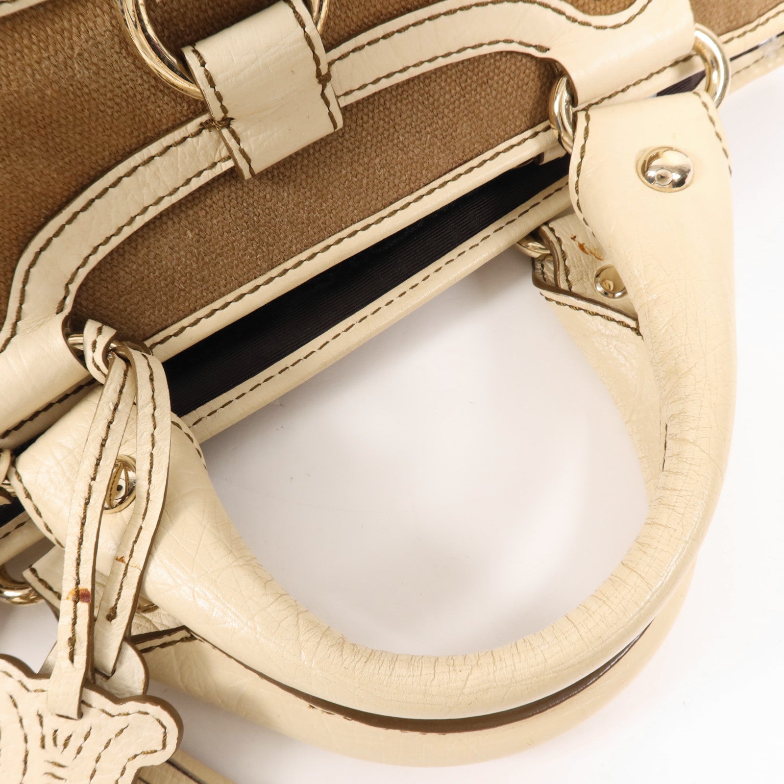 CELINE 帆布Hand Bag金扣手挽袋