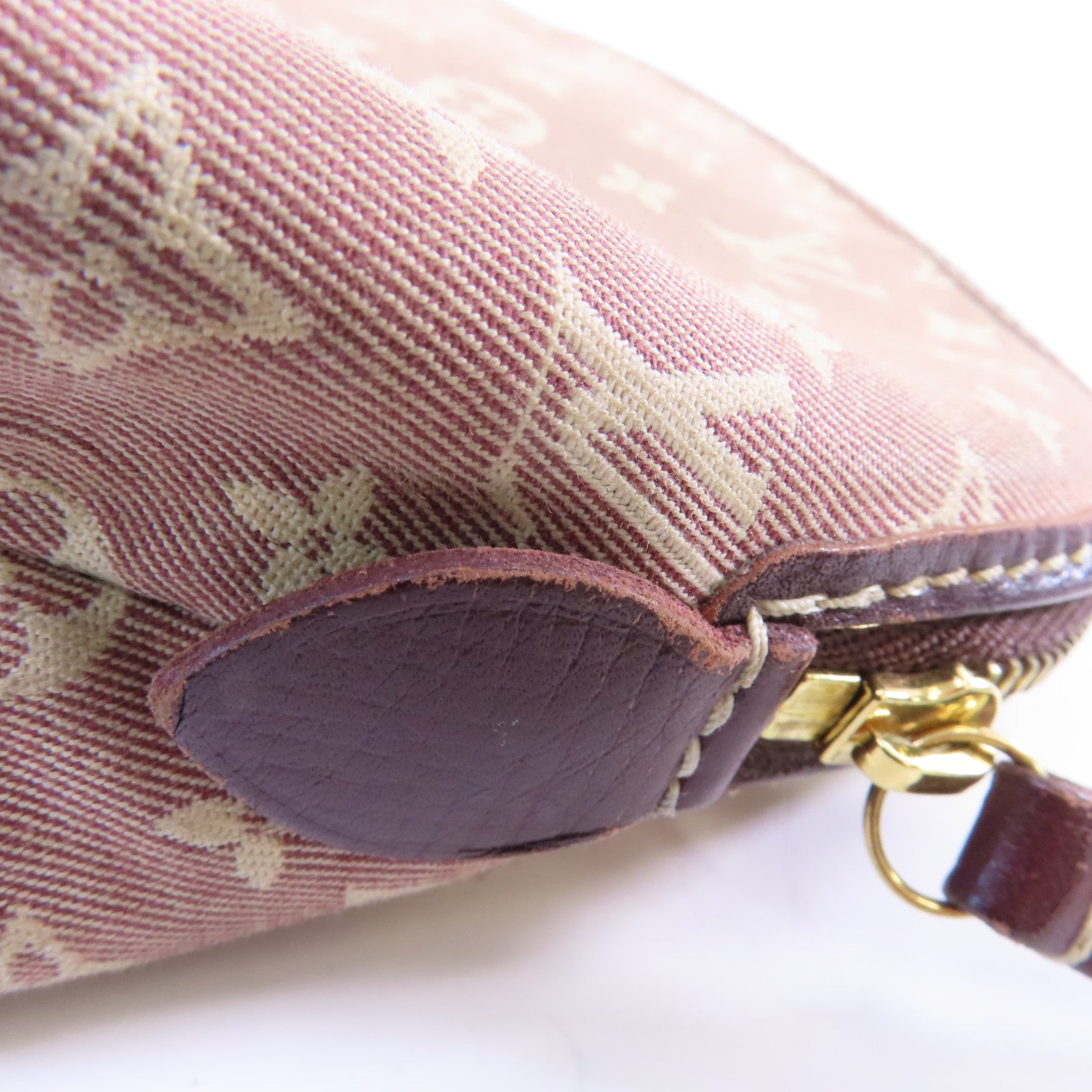 LOUIS VUITTON Monogram Idylle Pouch金扣化妝袋紅色