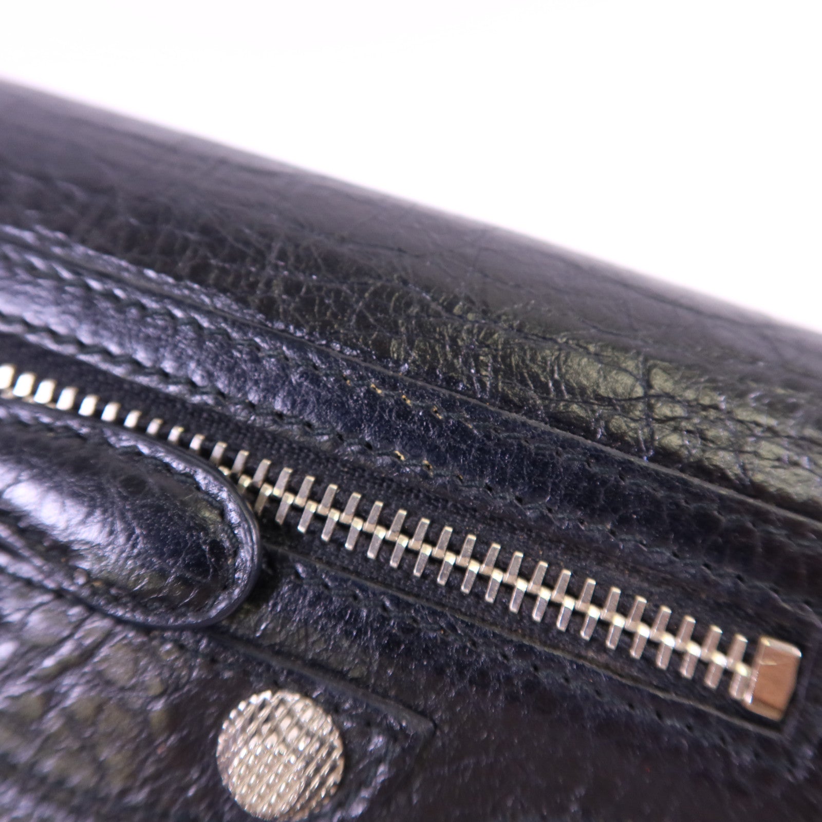 BALENCIAGA 牛皮皮革Long Wallet銀扣長錢包