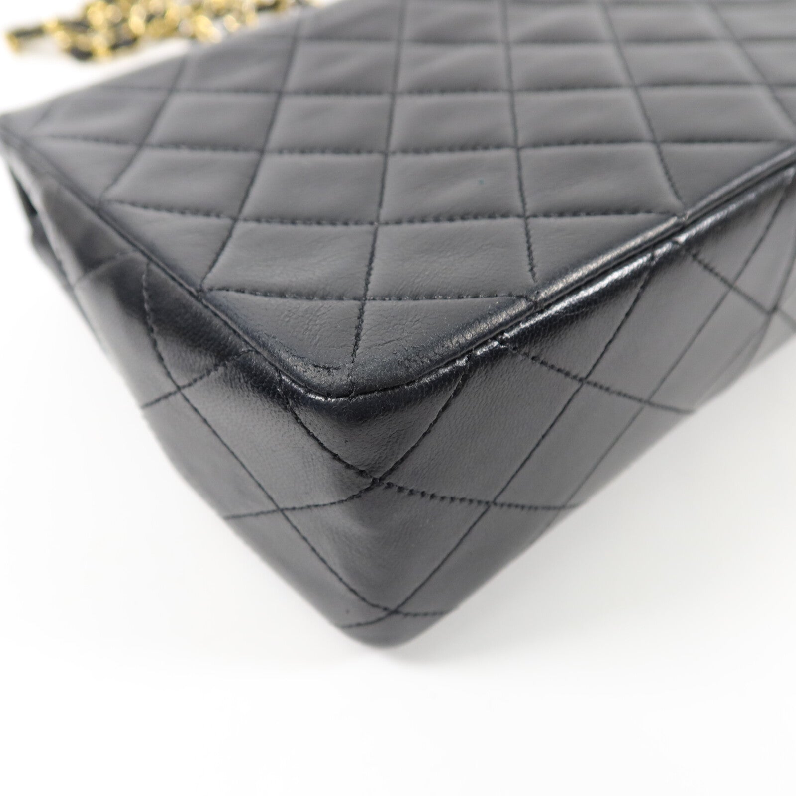 CHANEL 羊皮皮革Vintage Mini Classic Square鏈帶肩背袋