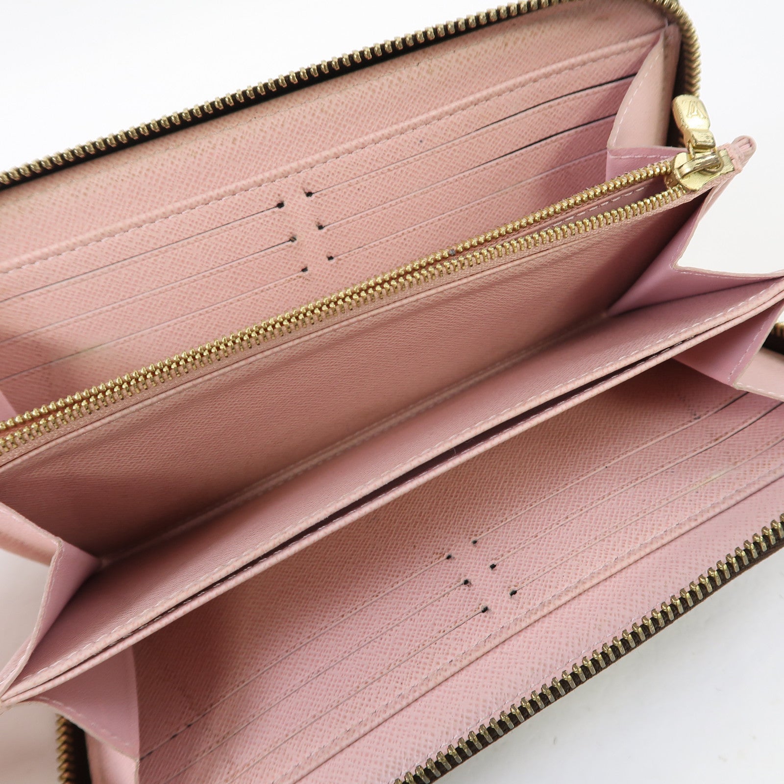 LOUIS VUITTON Monogram Zippy Wallet金扣長錢包啡色