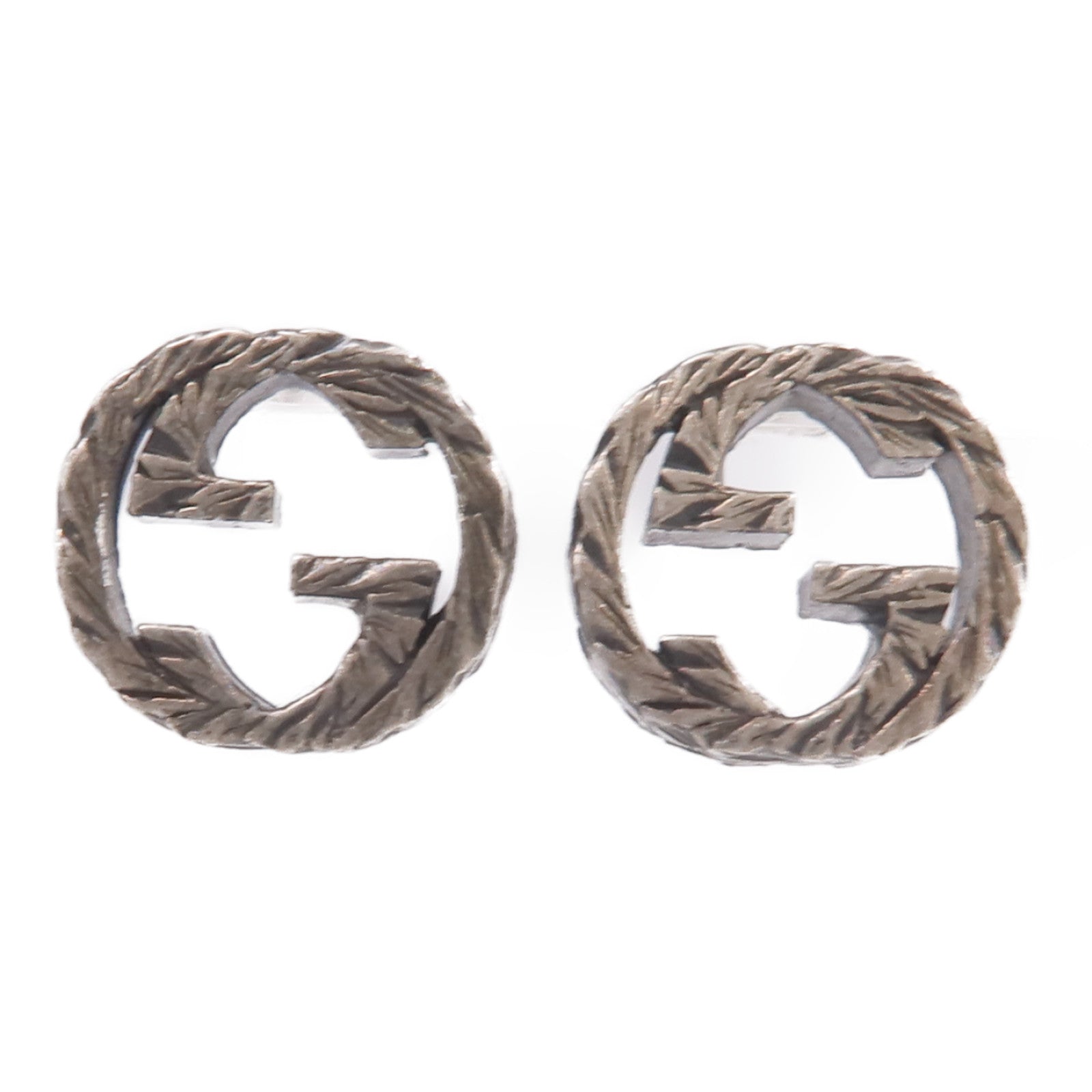 GUCCI 925純銀Interlocking Earrings耳環