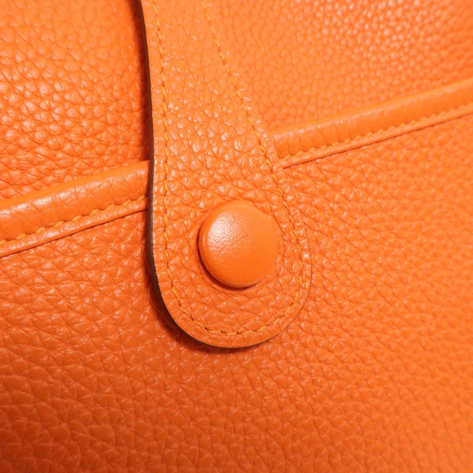 HERMES Clemence皮革Evelyne PM肩背袋Feu