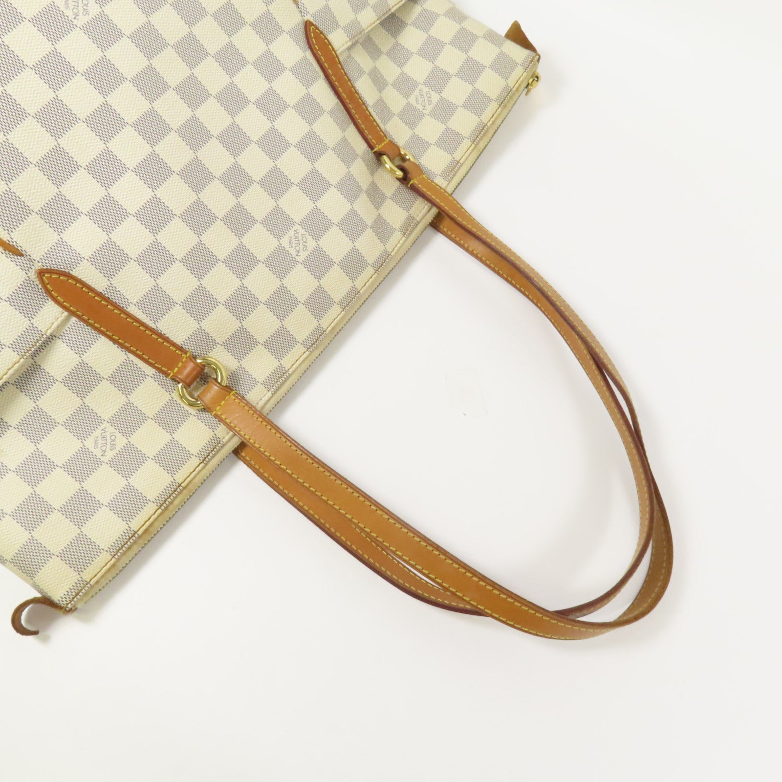 LOUIS VUITTON Damier Azur Totally GM金扣肩背袋