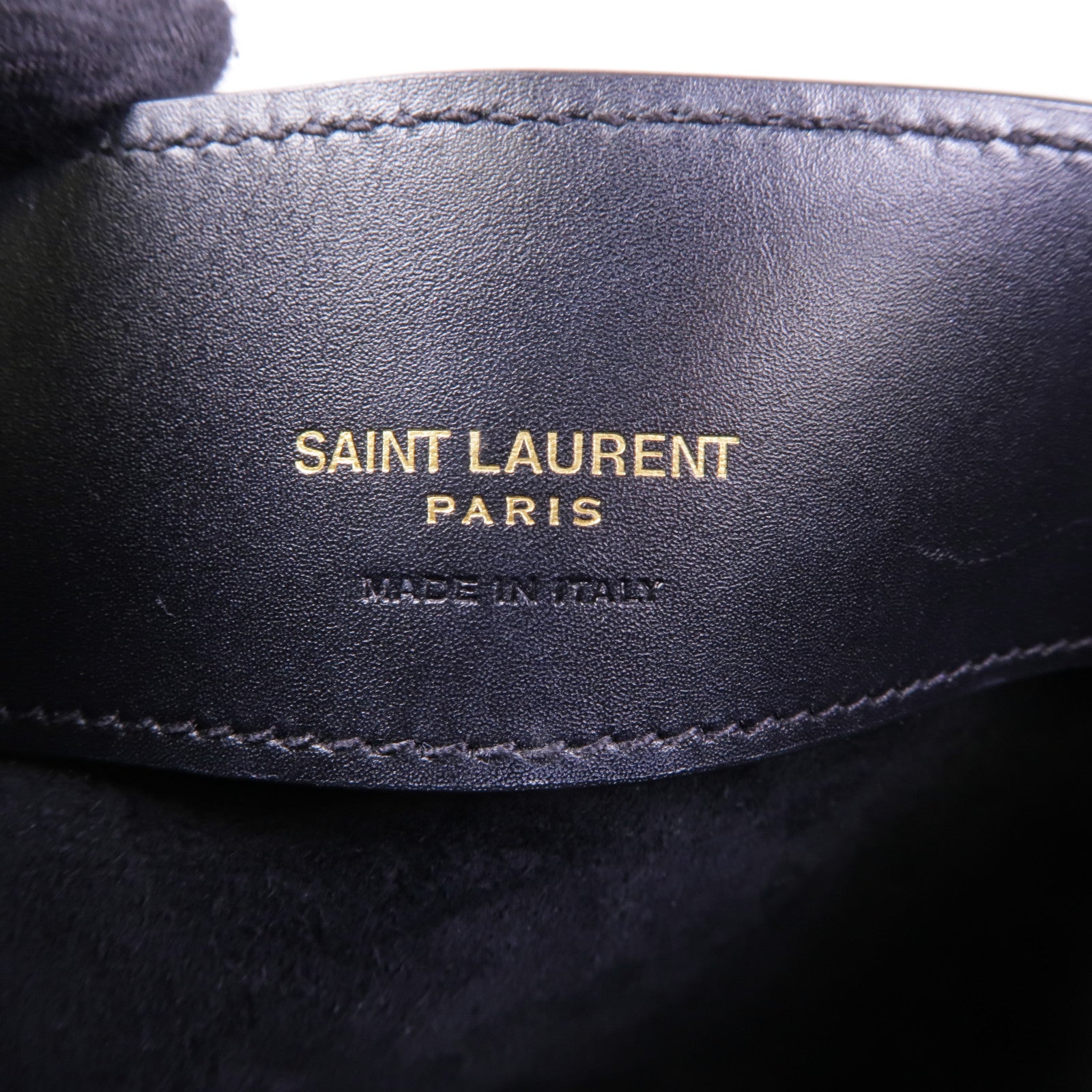 SAINT LAURENT 羊皮皮革LE 37 Mini Bucket Bag金扣手挽肩背兩用袋