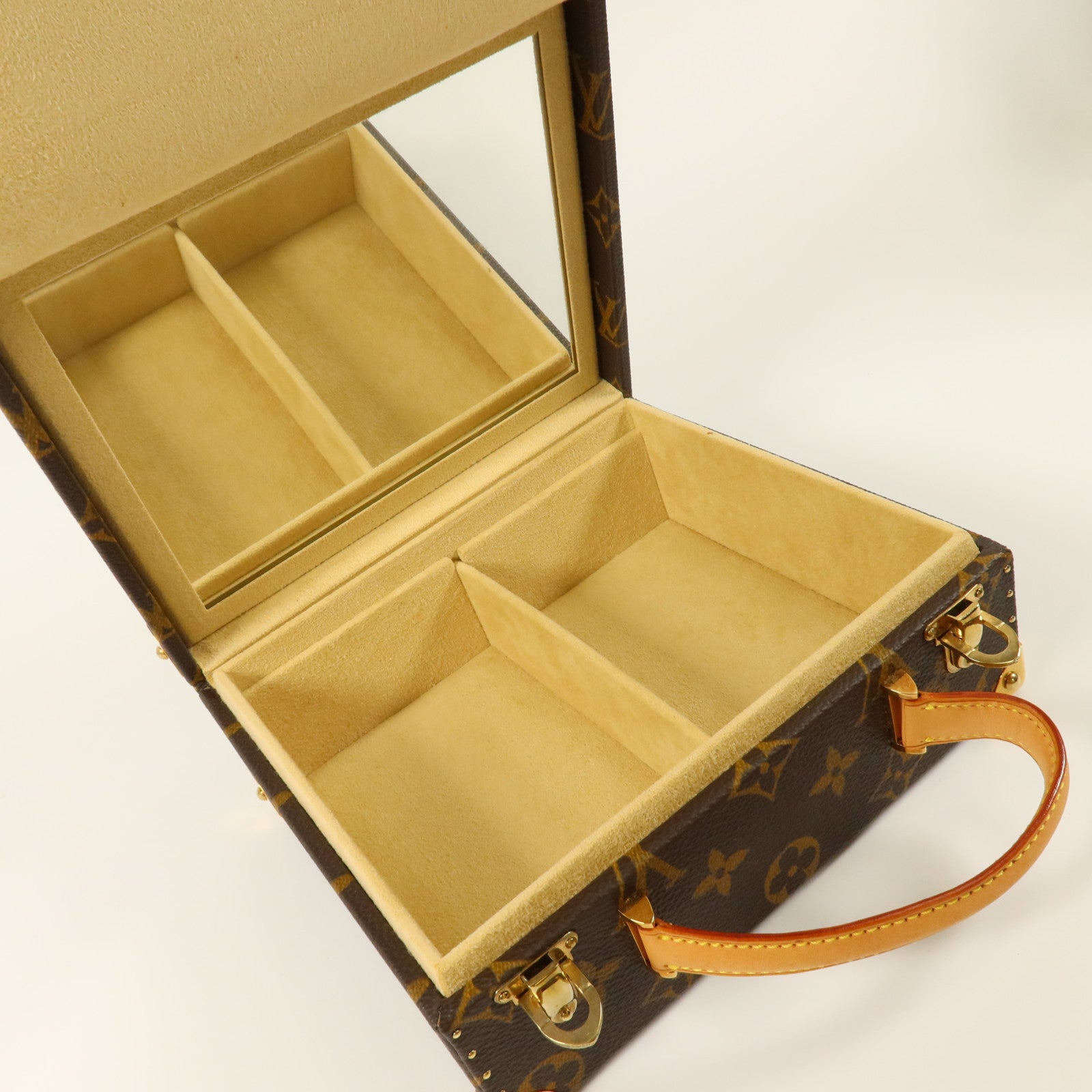 LOUIS VUITTON Monogram Panda Jewelry Box金扣手挽袋