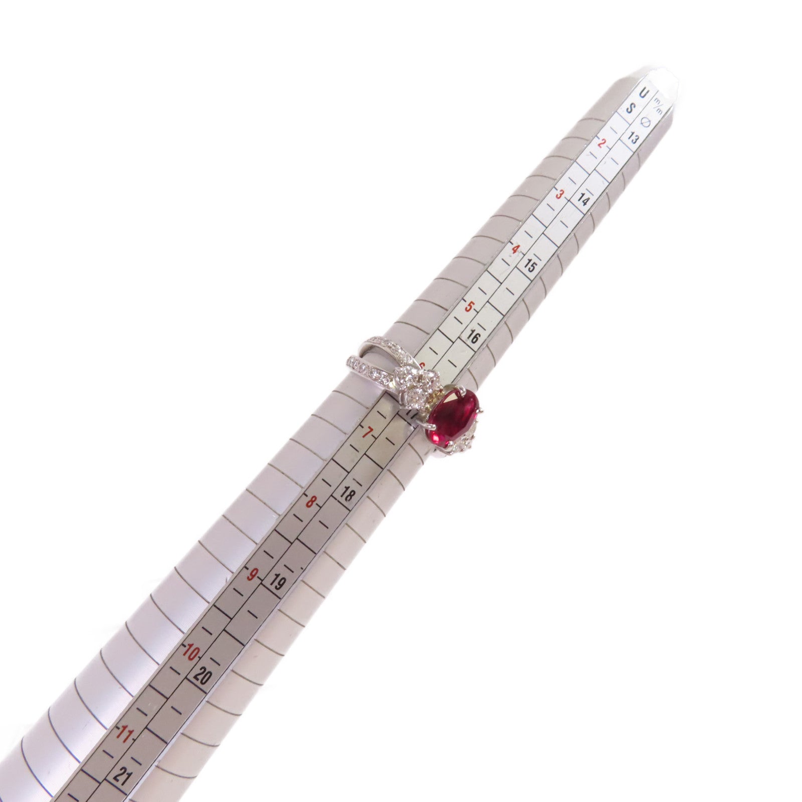 JEWELRY 【激減優惠】PT900鉑金/1.961ct紅寶石/0.70ct鑽石Ruby Diamond Ring戒指US#6.25