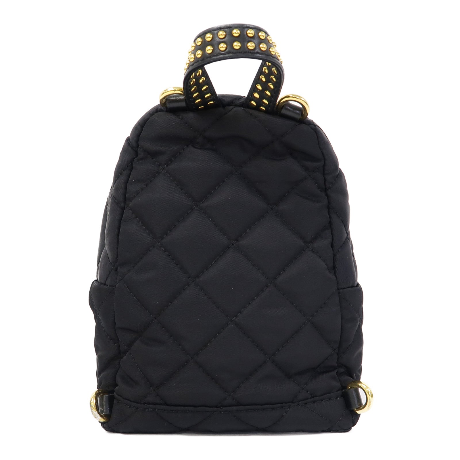 MOSCHINO 尼龍Backpack金扣背包黑色
