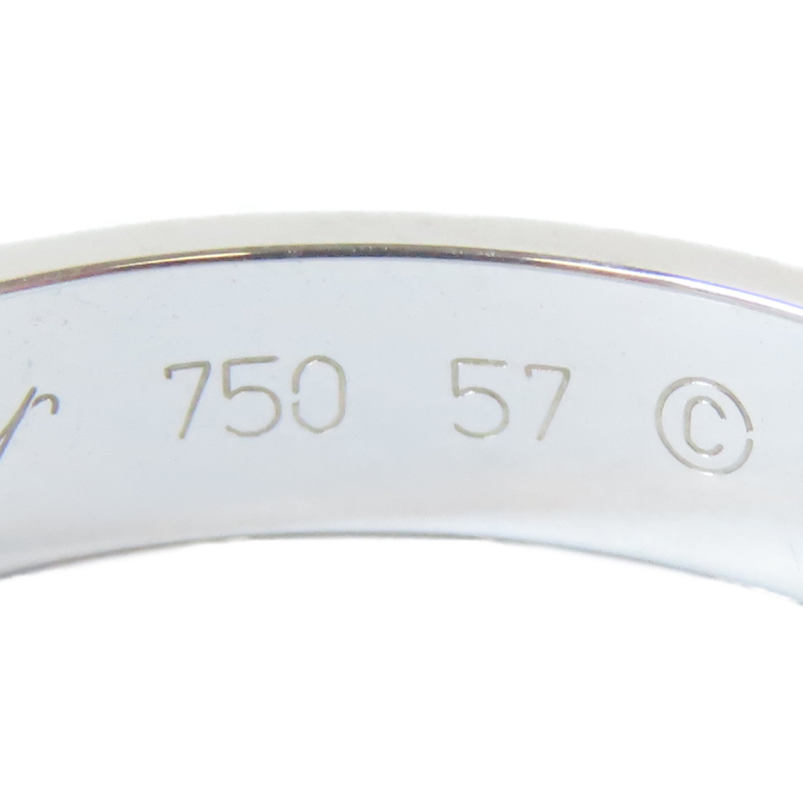 CARTIER 【激減優惠】18K白金Love Ring戒指Cartier#57/US#8