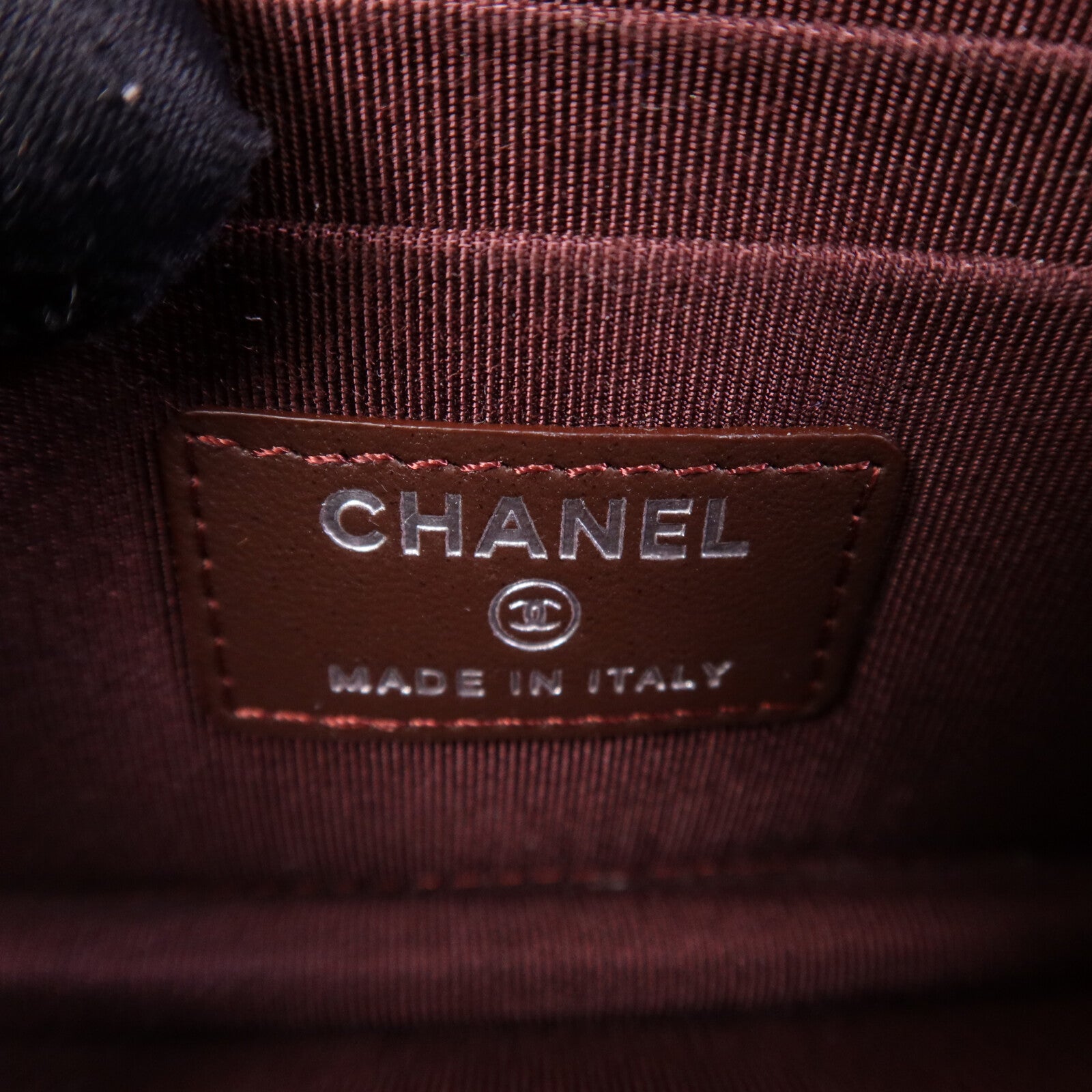 CHANEL 羊皮皮革Mini Wallet On Chain銀扣鏈帶肩背袋