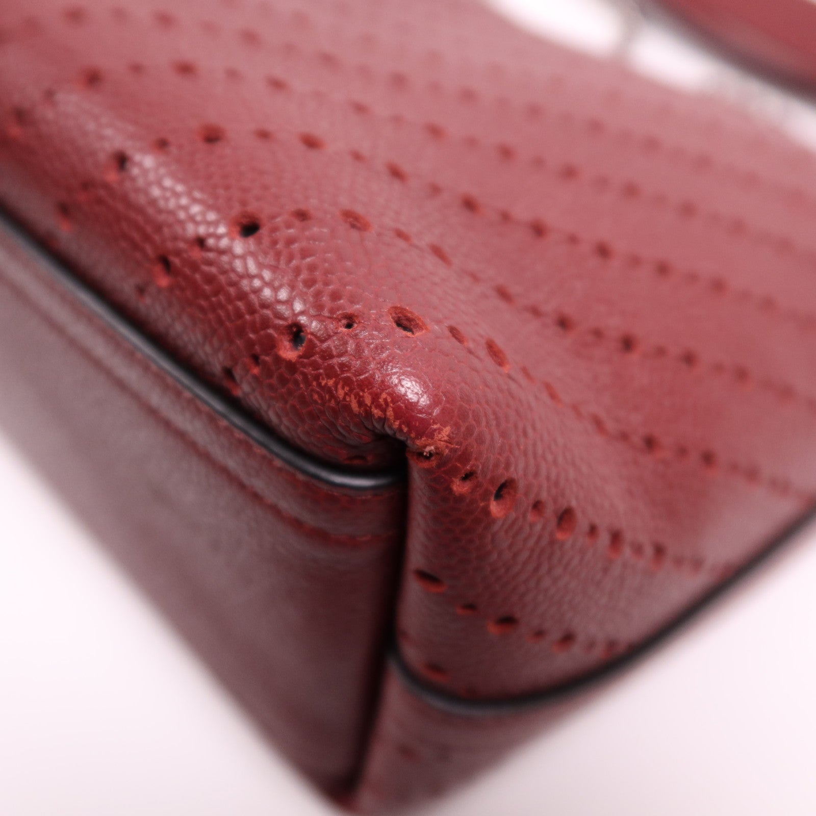 CHANEL 牛皮皮革Tote Bag銀扣鏈帶肩背袋