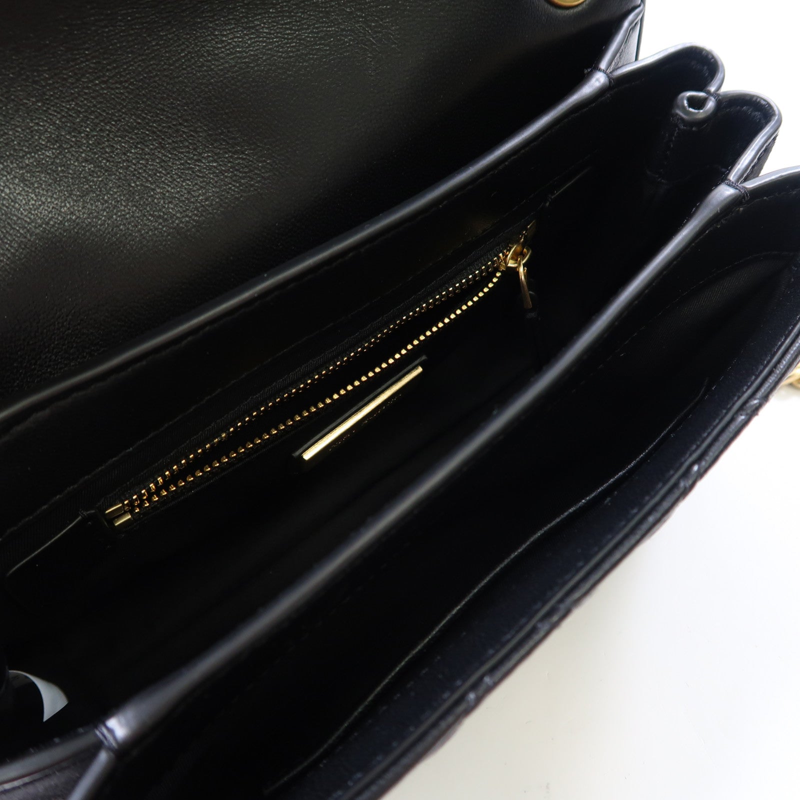 Tory Burch 牛皮皮革Small Fleming Soft Convertible Shoulder金扣鏈帶肩背袋黑色