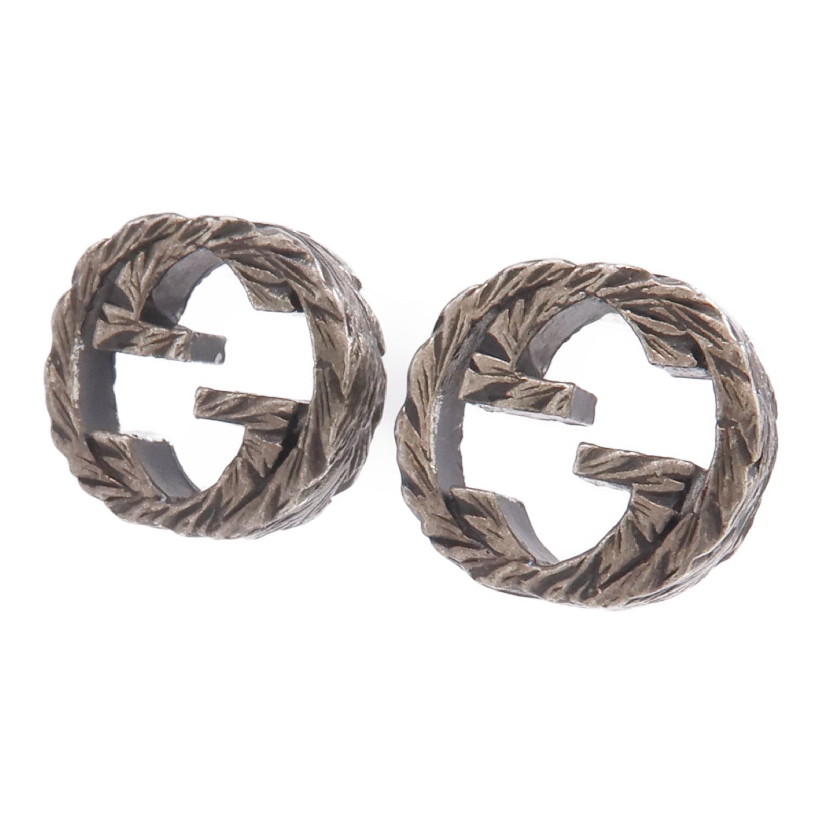 GUCCI 925純銀Interlocking Earrings耳環