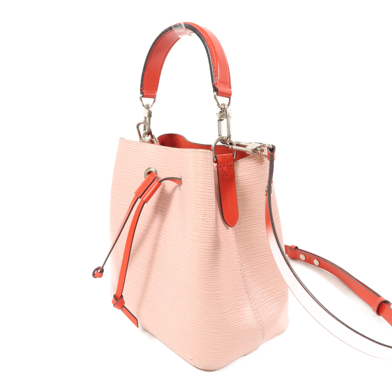 LOUIS VUITTON Epi Neo Noe BB銀扣手挽肩背兩用袋粉紅色/Rose Ballerine