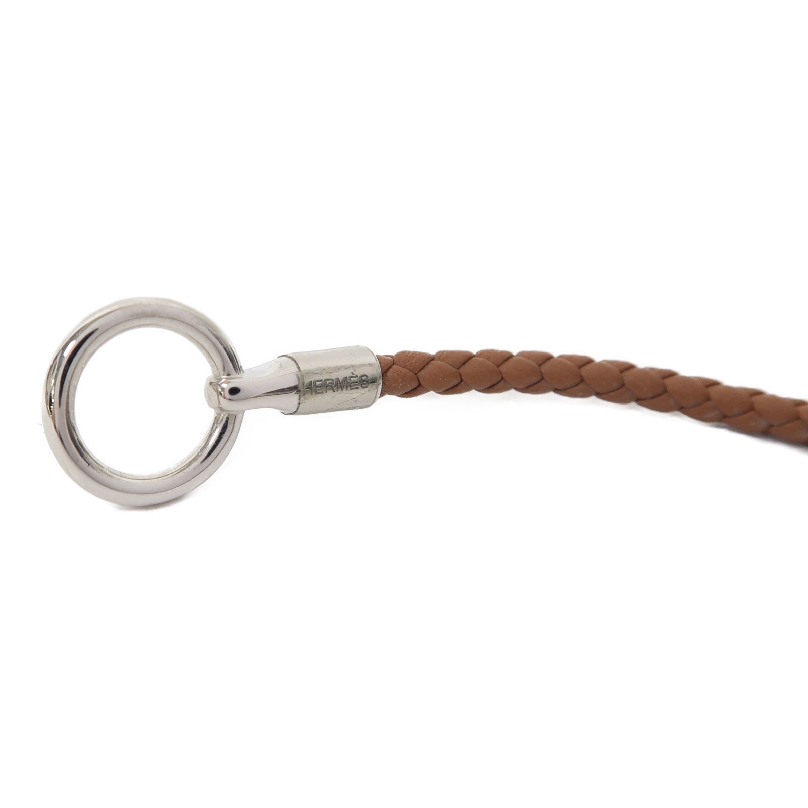 HERMES 牛皮皮革Glenan Bracelet手鏈啡色