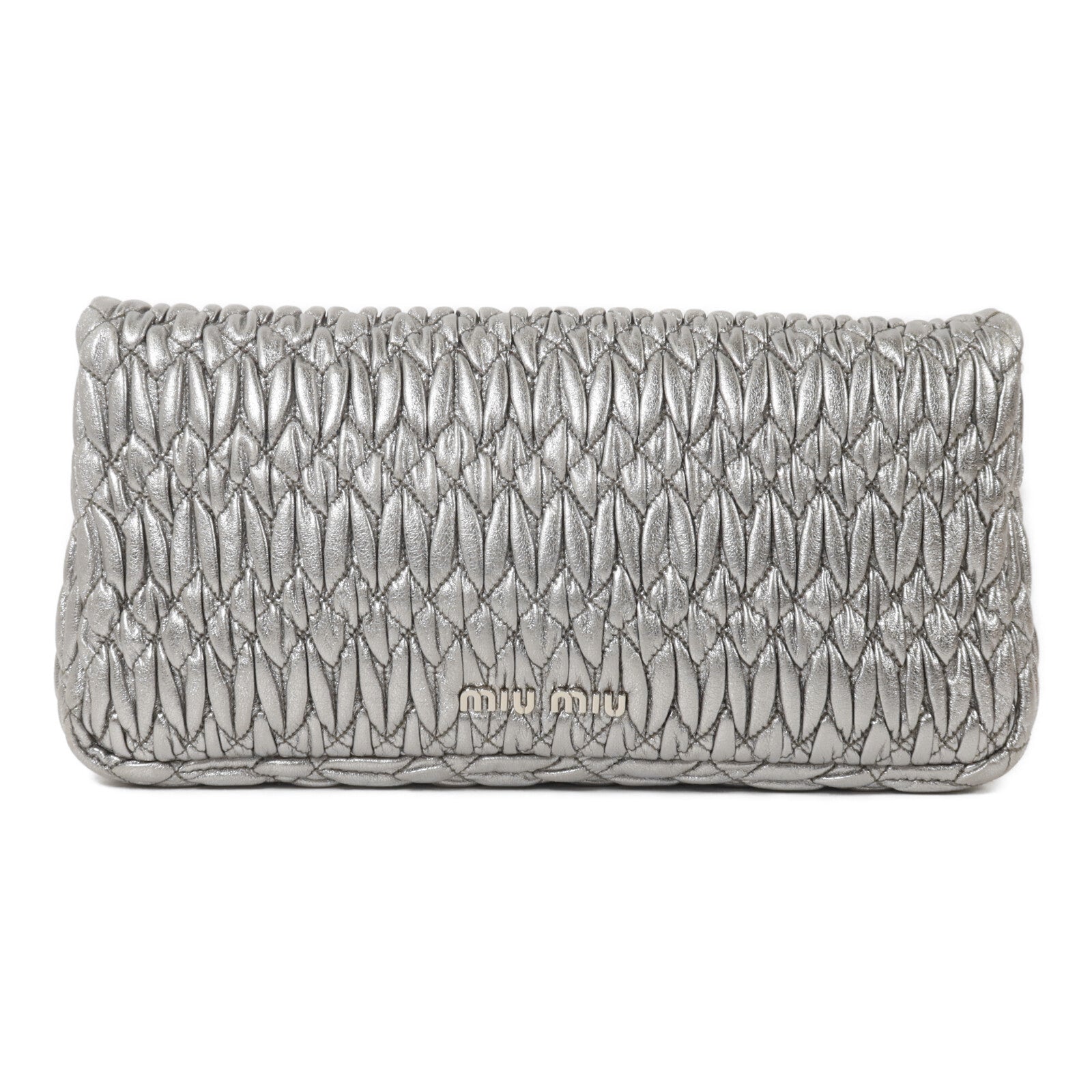 Miu Miu 羊皮皮革Clutch With Chain鏈帶肩背袋