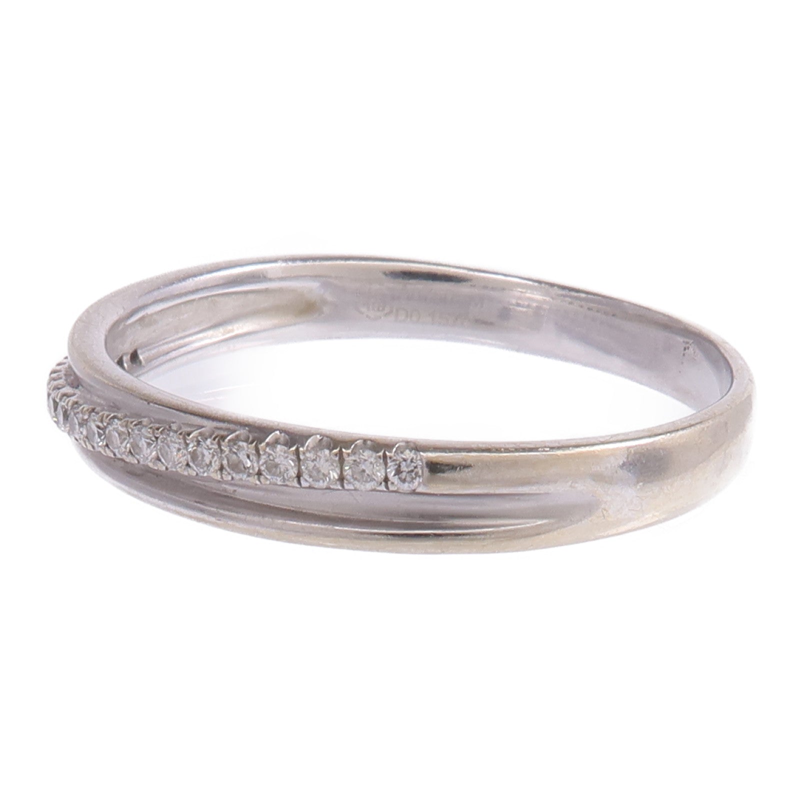 JEWELRY 【激減優惠】18K白金Diamond Ring鑽石戒指US#10.25