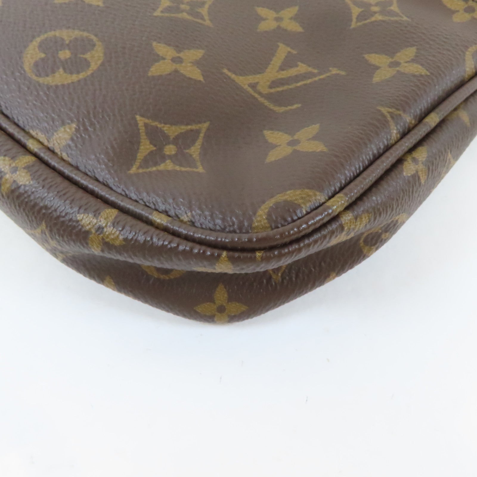 LOUIS VUITTON Monogram Multi Pochette金扣手挽肩背兩用袋啡色