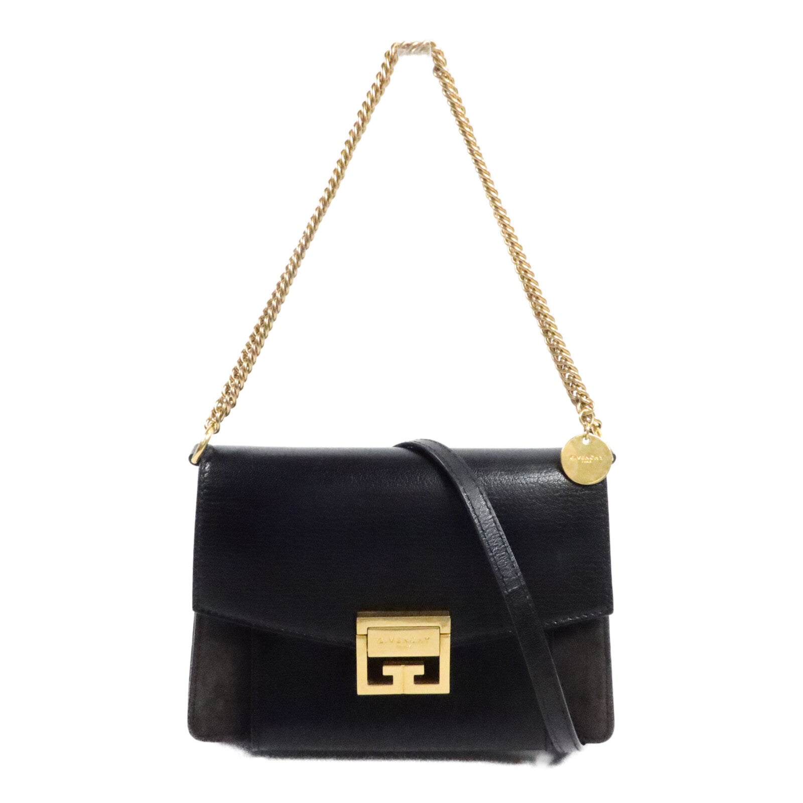GIVENCHY 山羊皮皮革Chain Shoulder Bag鏈帶肩背袋