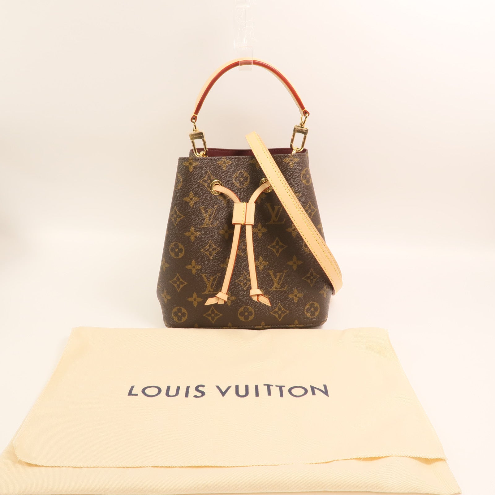 LOUIS VUITTON Monogram NeoNoe BB金扣手挽肩背兩用袋