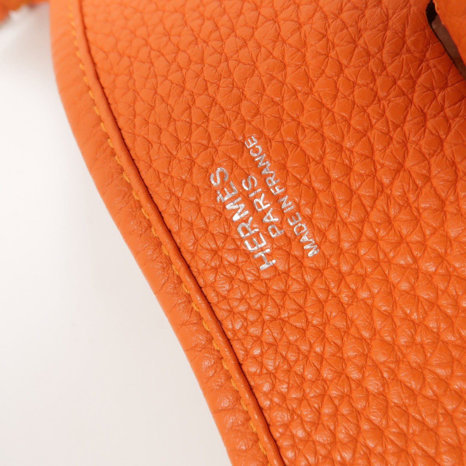 HERMES Clemence皮革Evelyne PM肩背袋Feu