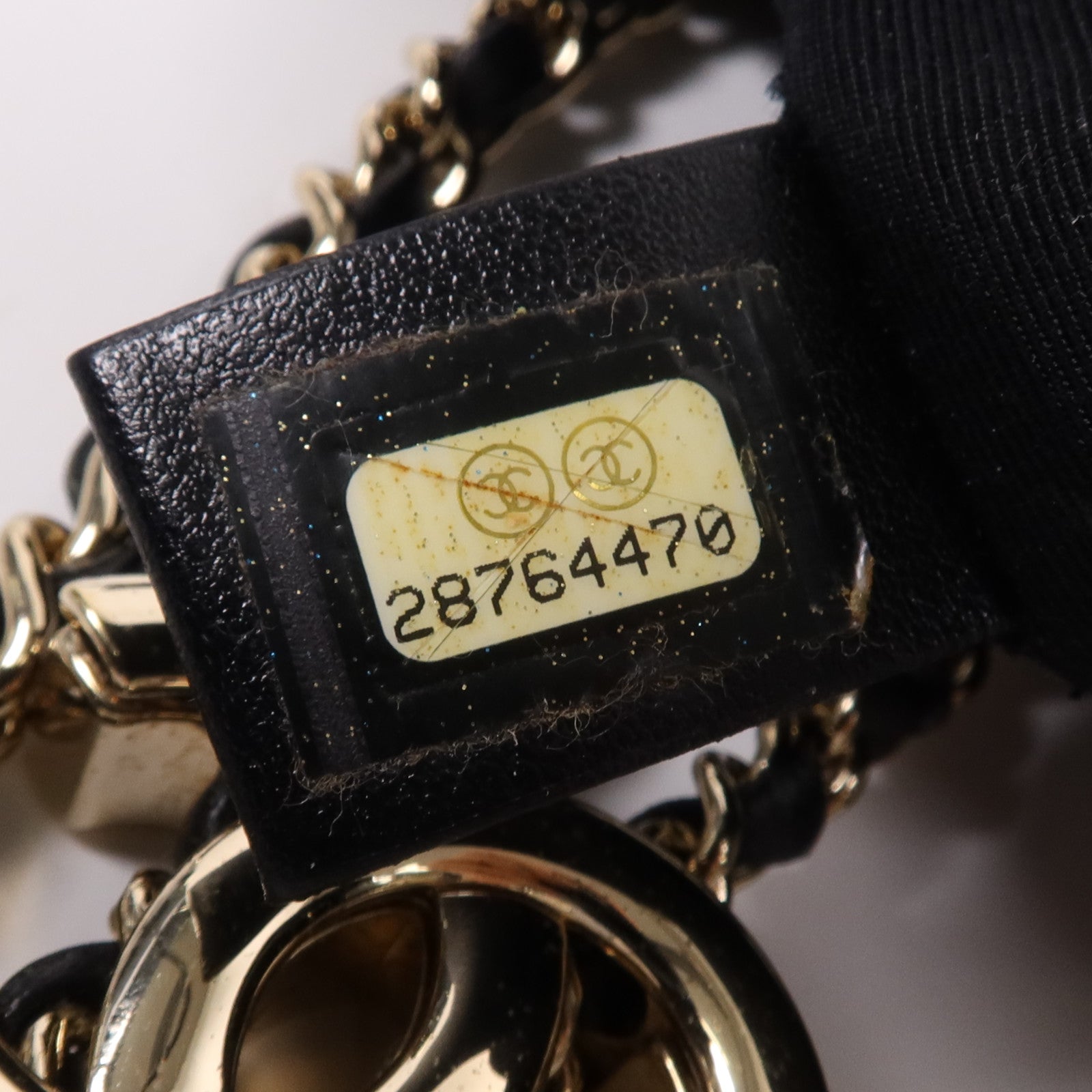 CHANEL 牛皮皮革Chain Shoulder Bag金扣鏈帶肩背袋