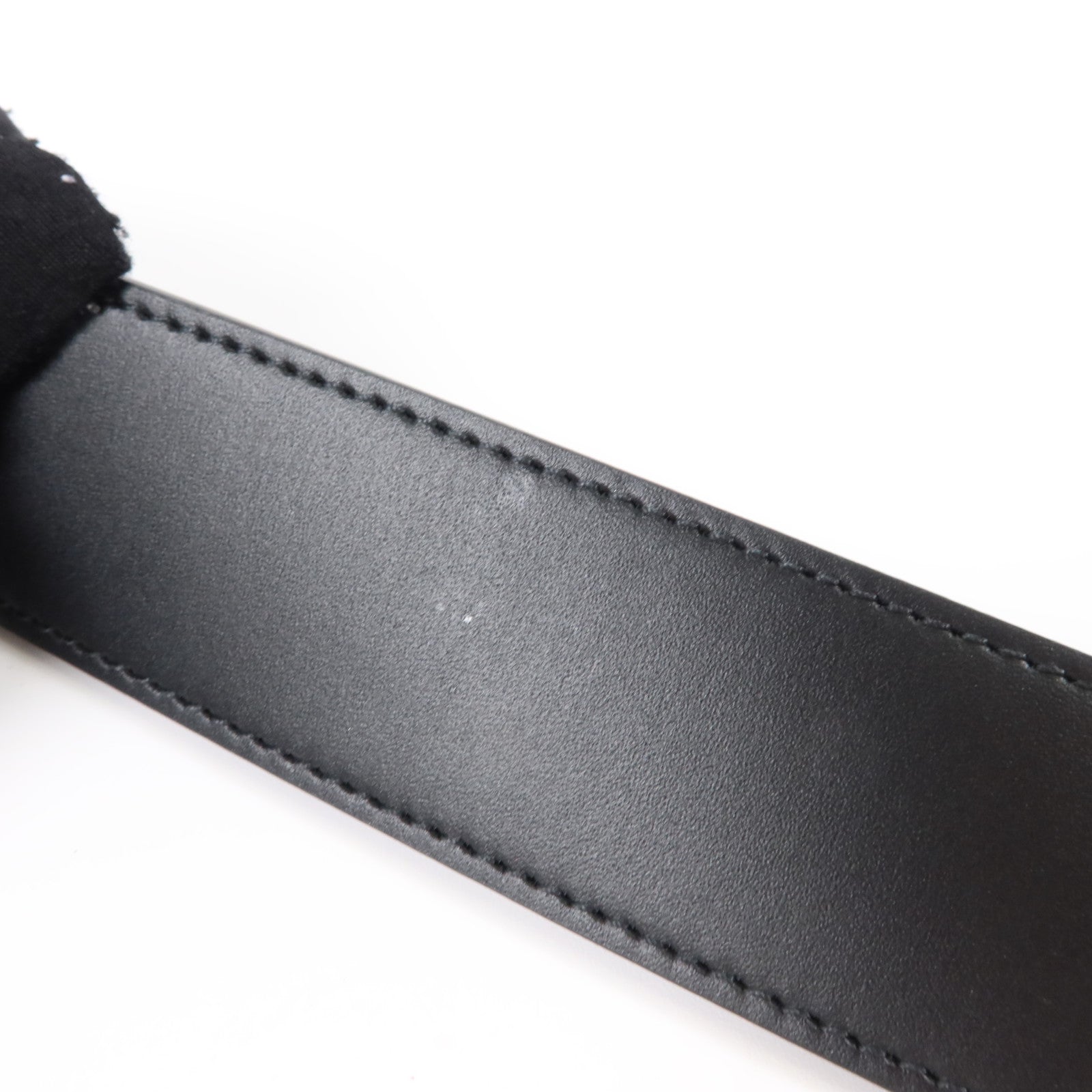 GUCCI 塗層帆布Interlocking G Belt (100Cm)銀扣要帶