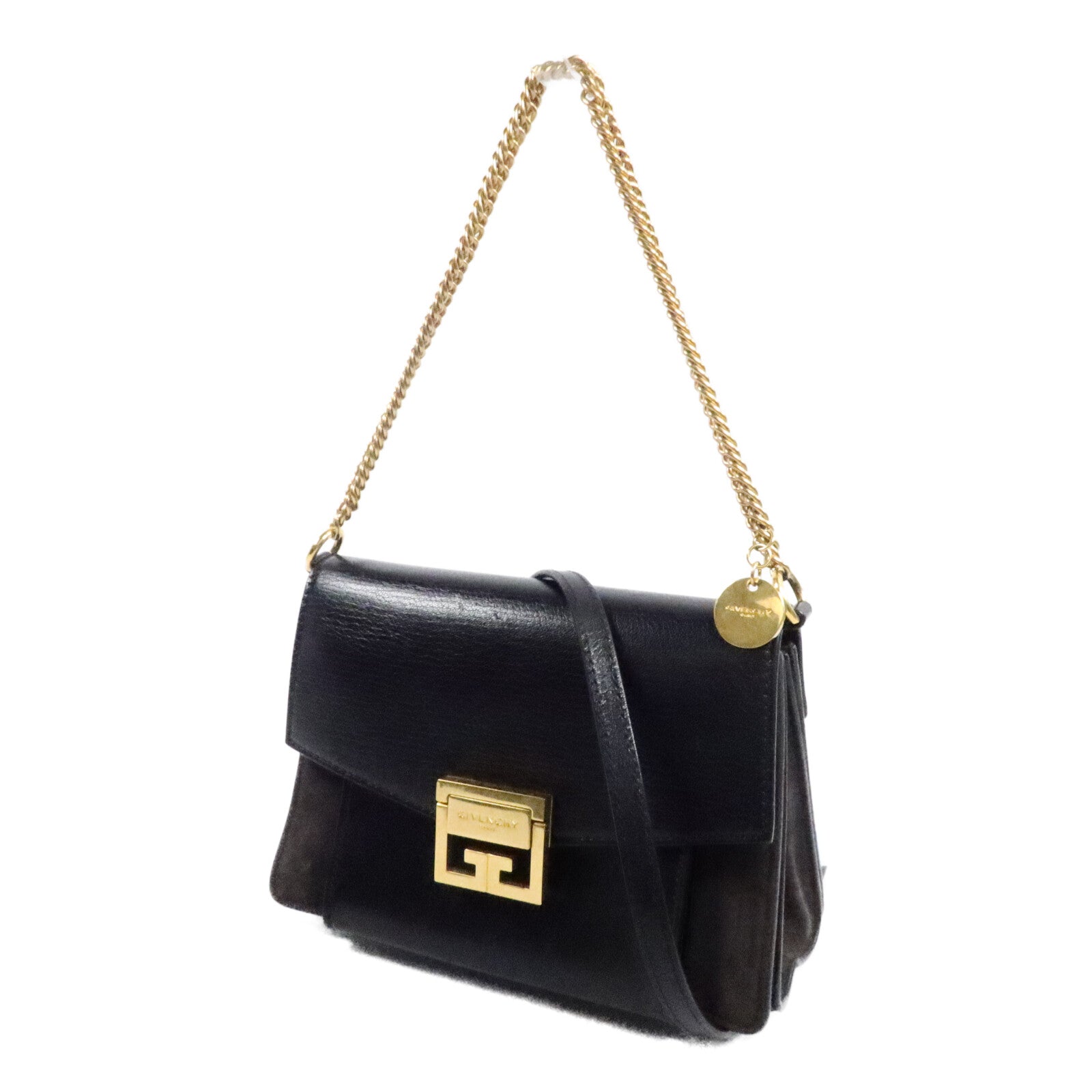 GIVENCHY 山羊皮皮革Chain Shoulder Bag鏈帶肩背袋
