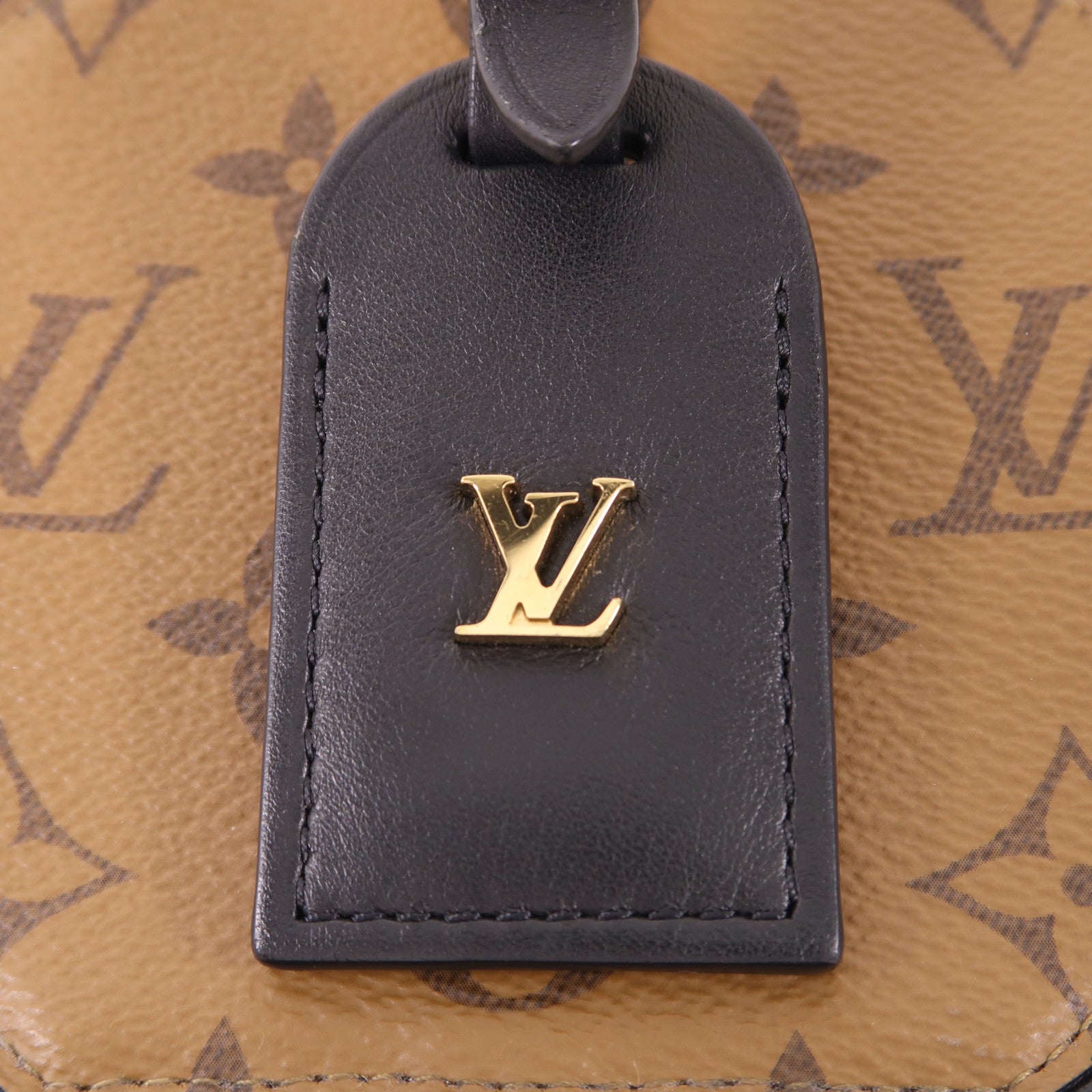 LOUIS VUITTON Monogram Reverse Mini Boite Chapeau金扣手挽肩背兩用袋