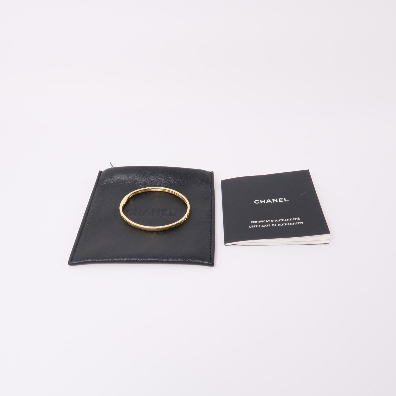 CHANEL 18K黃金Coco Crush Bangle手鐲