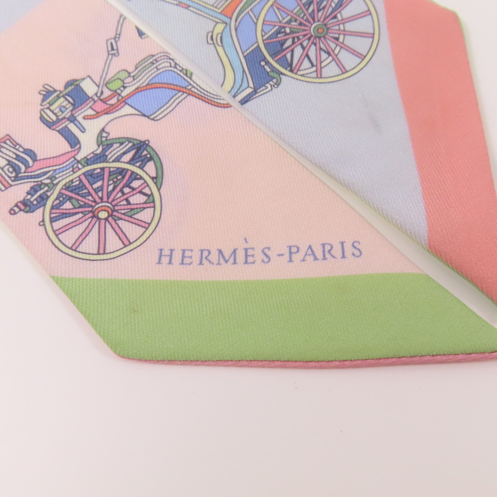 HERMES 【激減優惠】絲質Twilly絲巾