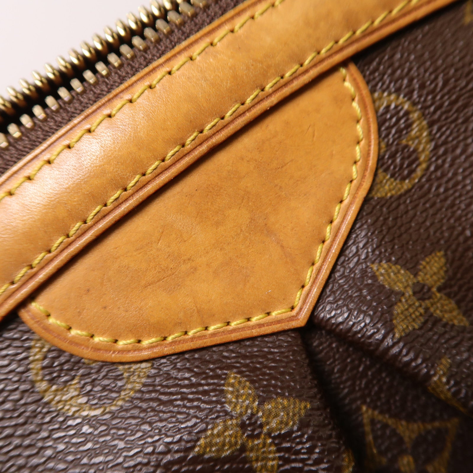 LOUIS VUITTON LV GHW Tivoli GM Shoulder Bag M40144 Monogram Brown