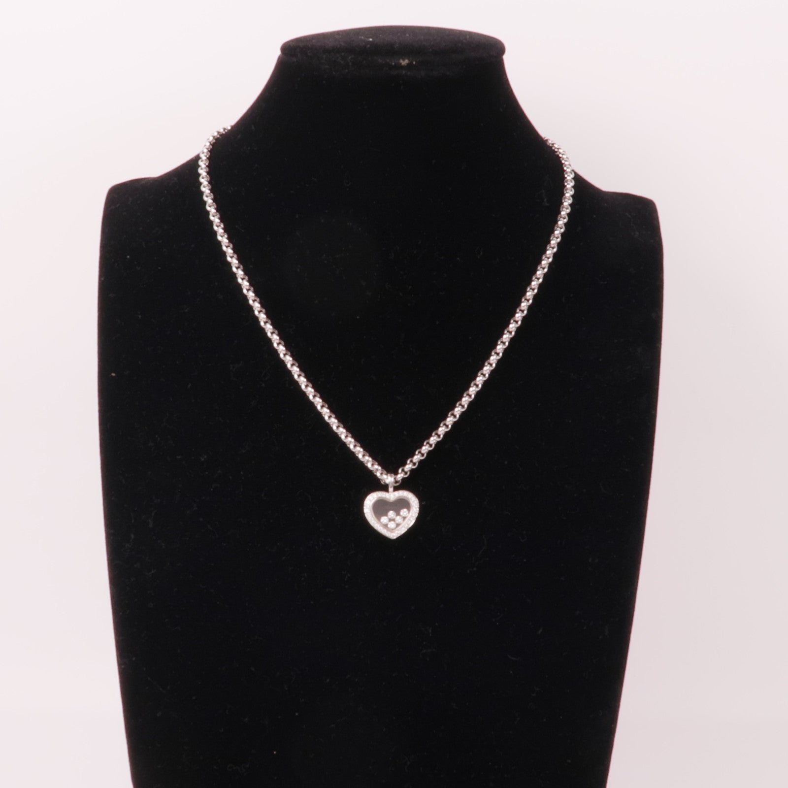 Chopard 18K白金Happy D Necklace項鍊