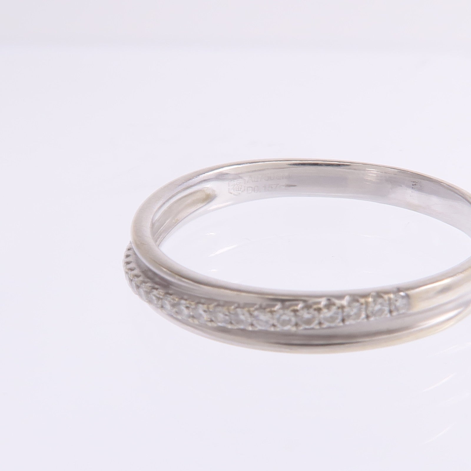 JEWELRY 【激減優惠】18K白金Diamond Ring鑽石戒指US#10.25