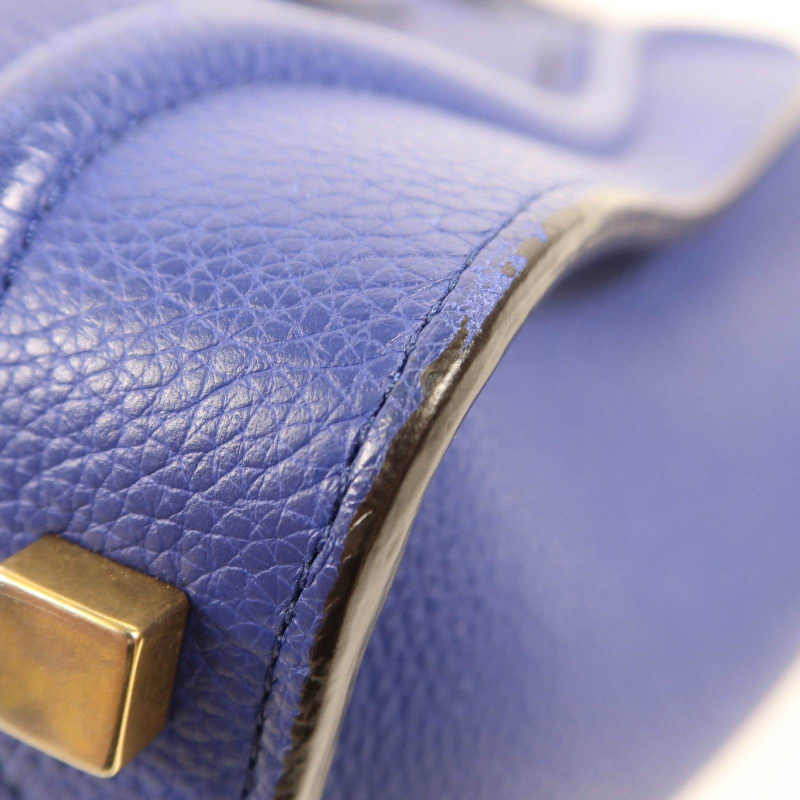CELINE 【激減優惠】牛皮皮革Micro Luggage金扣手挽袋