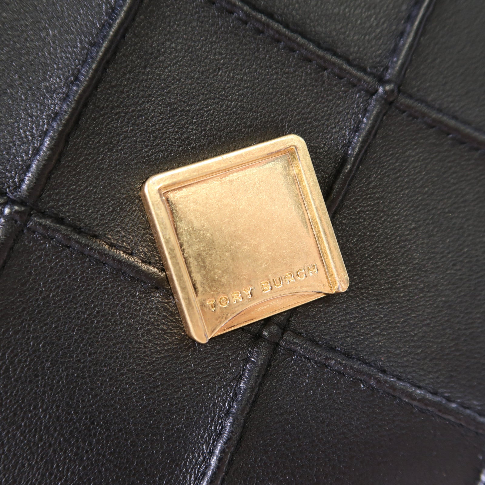 Tory Burch 牛皮皮革Small Fleming Soft Convertible Shoulder金扣鏈帶肩背袋黑色