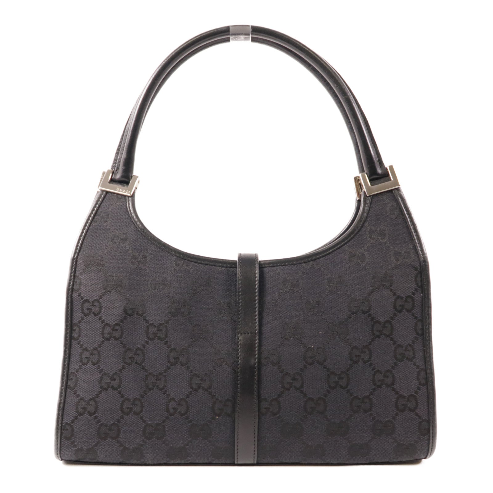 GUCCI 帆布Hand Bag銀扣手挽袋