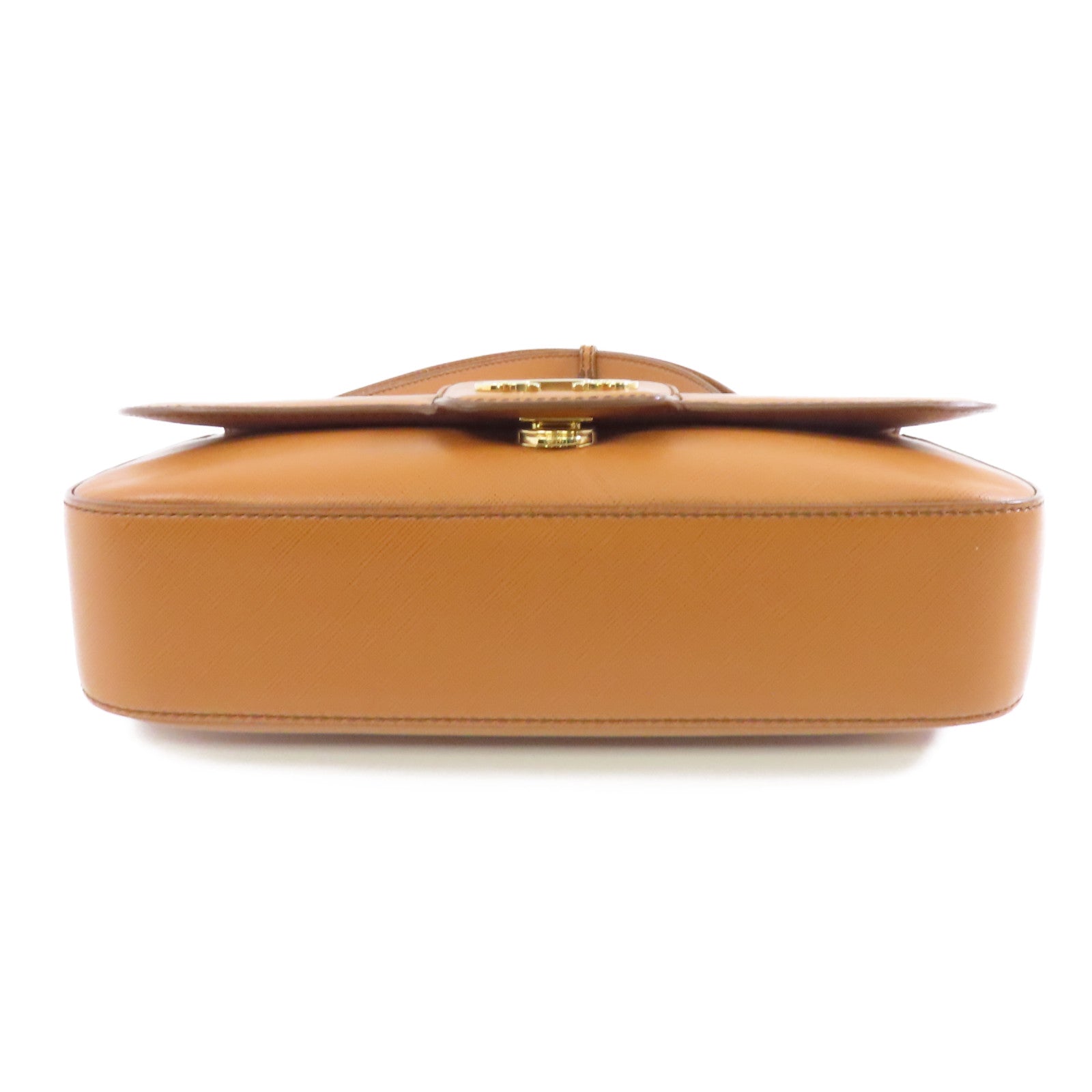 Salvatore Ferragamo 牛皮皮革Shoulder Bag金扣肩背袋啡色