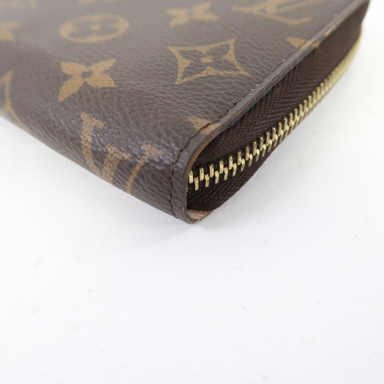 LOUIS VUITTON Monogram Zippy Wallet金扣長錢包啡色