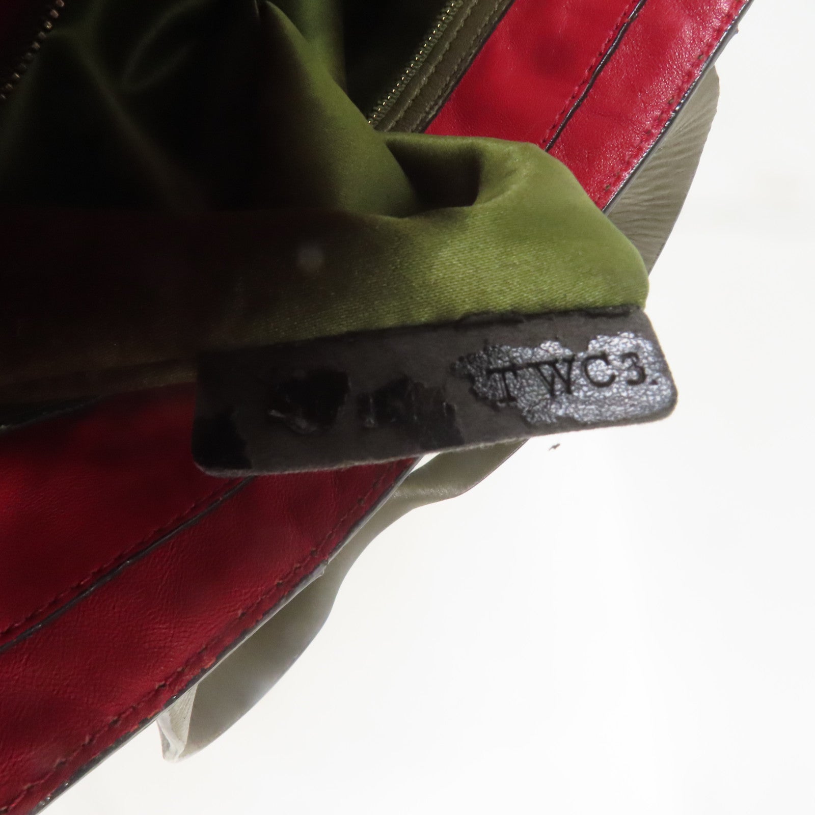 Valentino 帆布Tote Bag金扣手挽袋綠色