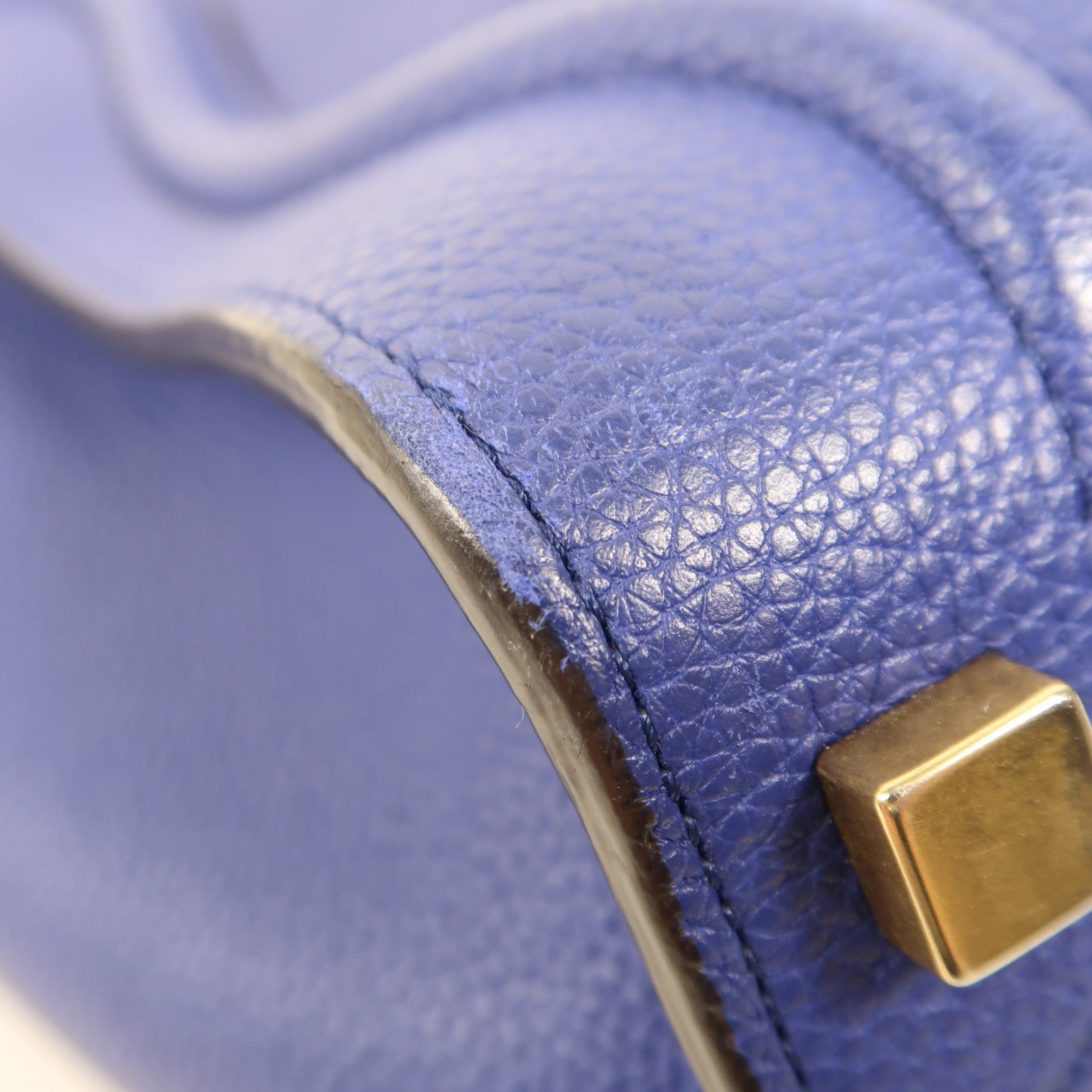 CELINE 【激減優惠】牛皮皮革Micro Luggage金扣手挽袋