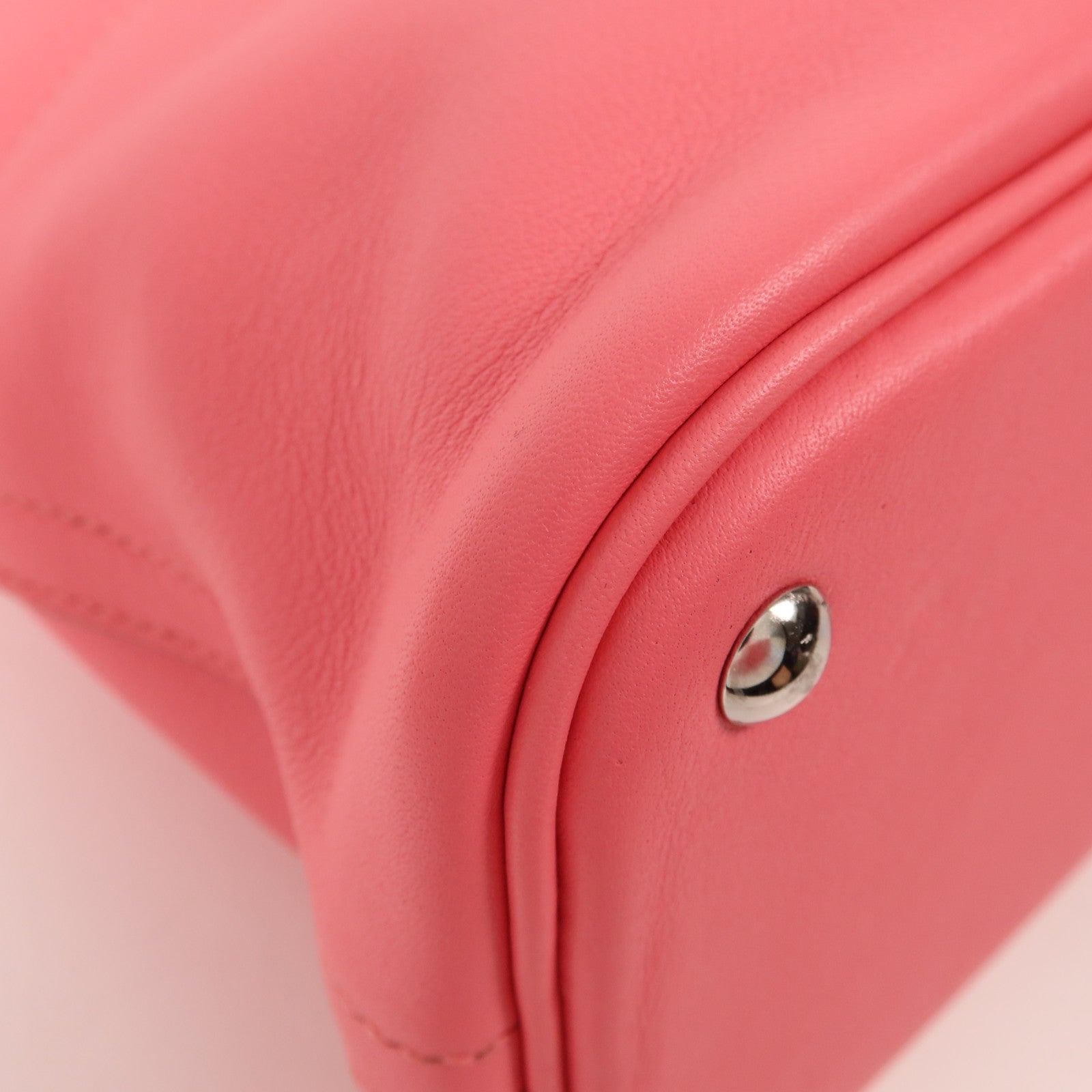 HERMES Swift皮革Bolide 27銀扣手挽肩背兩用袋Rose Azalee